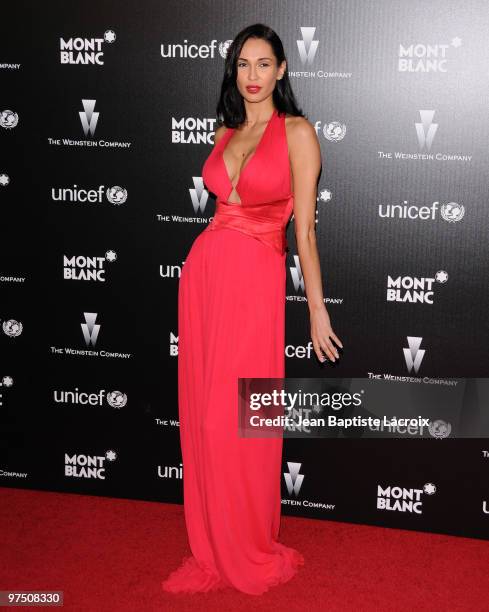 Eugenia Chernyshova attends the Montblanc Charity Cocktail hosted by the Weinstein Company to benefit UNICEF at Soho House on March 6, 2010 in West...