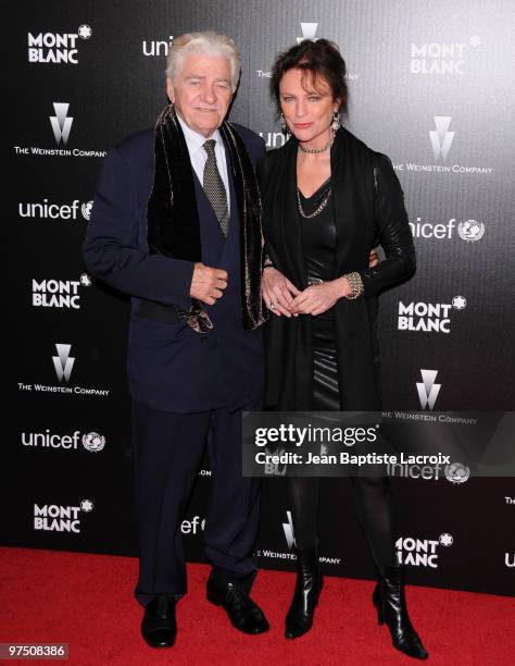 Seymour Cassel and Jacqueline Bisset attend the Montblanc Charity Cocktail hosted by the Weinstein Company to benefit UNICEF at Soho House on March...