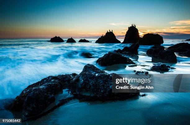 el matador state beach - sungjin ahn stock-fotos und bilder