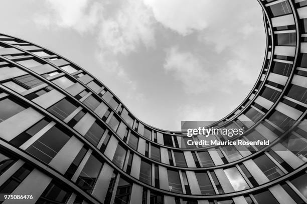 exterior of hamburger welle building, hamburg, germany - welle stock pictures, royalty-free photos & images