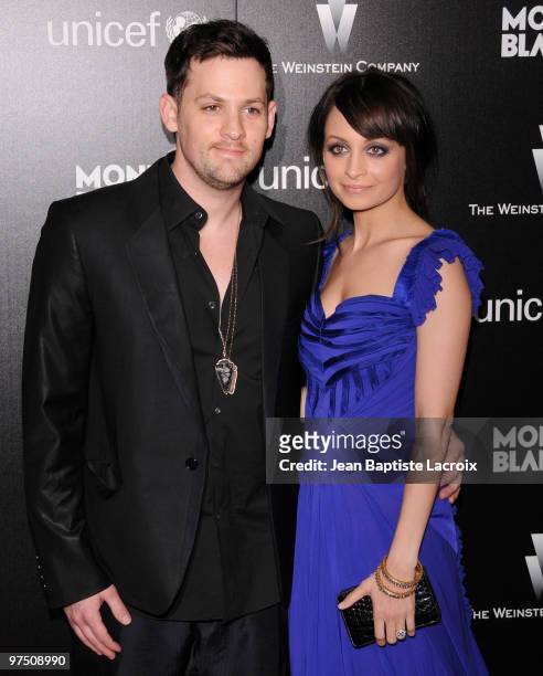 Joel Madden and Nicole Richie attend the Montblanc Charity Cocktail hosted by the Weinstein Company to benefit UNICEF at Soho House on March 6, 2010...