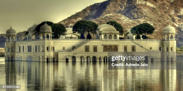 jal mahal -- the golden fort - jal mahal stock pictures, royalty-free photos & images