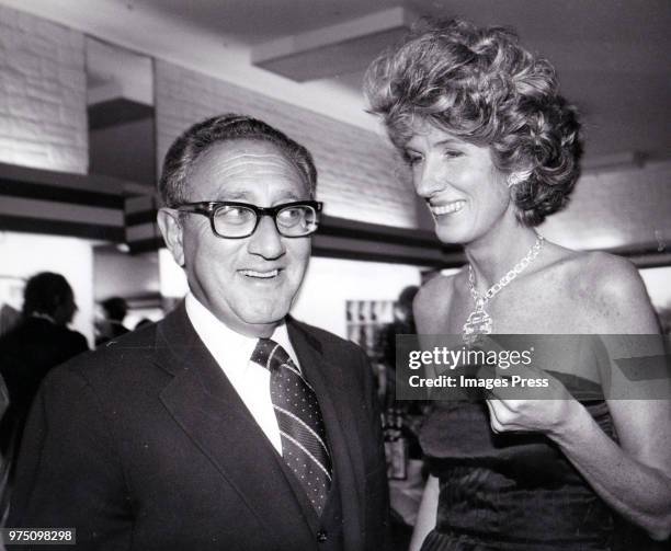 Henry and Nancy Kissinger circa 1980 in New York.