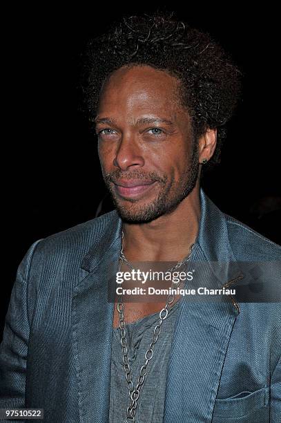 Gary Dourdan attends the Viktor & Rolf Ready to Wear show as part of the Paris Womenswear Fashion Week Fall/Winter 2011 at Espace Ephemere Tuileries...