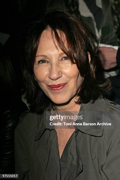 Nathalie Baye attends the Lanvin Ready to Wear show as part of the Paris Womenswear Fashion Week Fall/Winter 2011 at Halle Freyssinet on March 5,...