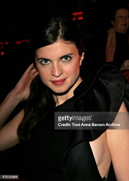 Cecile Cassel attends the Lanvin Ready to Wear show as part of the Paris Womenswear Fashion Week Fall/Winter 2011 at Halle Freyssinet on March 5,...
