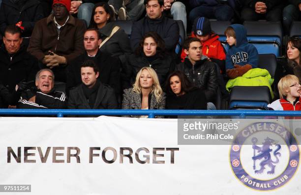 John Terry's wife Toni Poole watches during the FA Cup sponsored by E.on Quarter Final match between Chelsea and Stoke City at Stamford Bridge on...