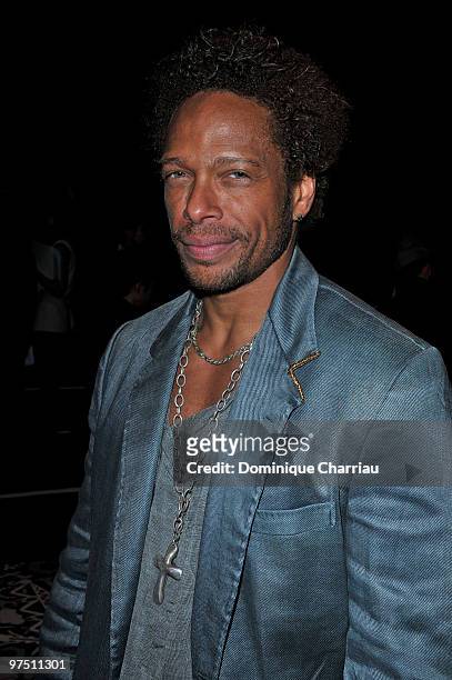 Gary Dourdan attends the Viktor & Rolf Ready to Wear show as part of the Paris Womenswear Fashion Week Fall/Winter 2011 at Espace Ephemere Tuileries...