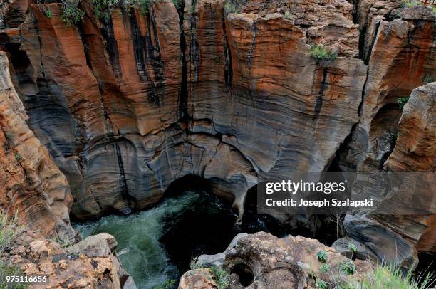 blyde river canyon with pot holes - blyde river canyon stock pictures, royalty-free photos & images