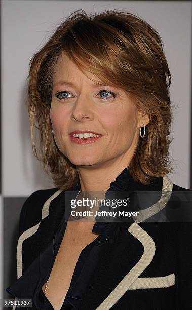Actress Jodie Foster attends the 2010 Film Independent's Spirit Awards at Nokia Theatre L.A. Live on March 5, 2010 in Los Angeles, California.