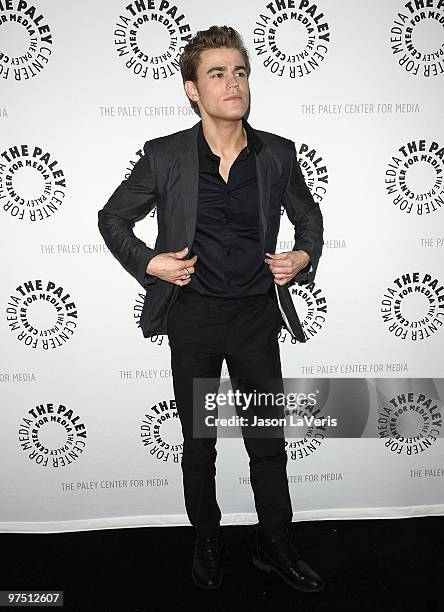 Actor Paul Wesley attends "The Vampire Diaries" event at the 27th annual PaleyFest at Saban Theatre on March 6, 2010 in Beverly Hills, California.