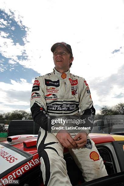 Petter Solberg of Norway during the second day of the Super Special WRC Rally Mexico 2010 on March 6, 2010 in Leon, Mexico.