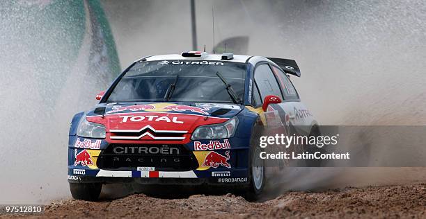 Sebastien Loeb of France competes during the second day of the Super Special WRC Rally Mexico 2010 on March 6, 2010 in Leon, Mexico.