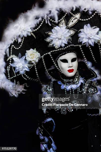 black woman - carnival of venice 2013 - venice carnival 2013 stock pictures, royalty-free photos & images