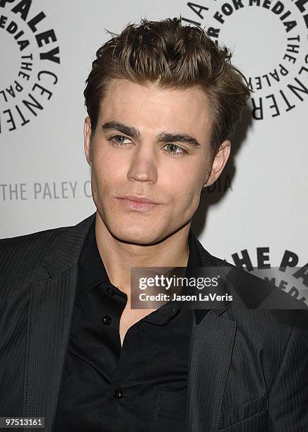 Actor Paul Wesley attends "The Vampire Diaries" event at the 27th annual PaleyFest at Saban Theatre on March 6, 2010 in Beverly Hills, California.