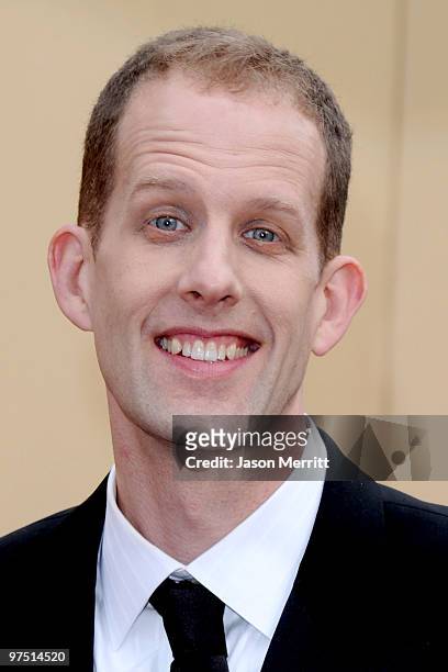 Director Pete Docter arrives at the 82nd Annual Academy Awards held at Kodak Theatre on March 7, 2010 in Hollywood, California.