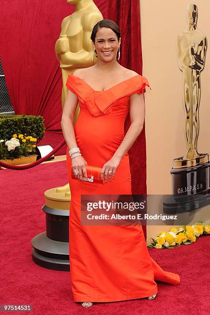 Actress Paula Patton arrives at the 82nd Annual Academy Awards held at Kodak Theatre on March 7, 2010 in Hollywood, California.