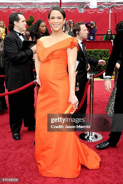 Actress Paula Patton arrives at the 82nd Annual Academy Awards held at Kodak Theatre on March 7, 2010 in Hollywood, California.