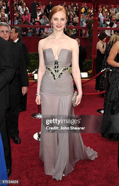 Actress Deborah Ann Woll arrives at the 82nd Annual Academy Awards held at Kodak Theatre on March 7, 2010 in Hollywood, California.