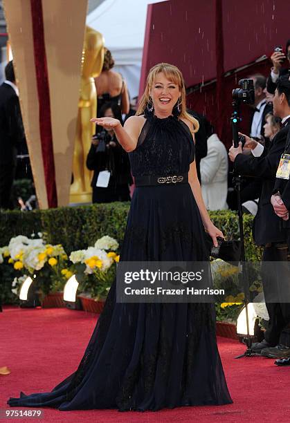 Actress Virginia Madsen arrives at the 82nd Annual Academy Awards held at Kodak Theatre on March 7, 2010 in Hollywood, California.