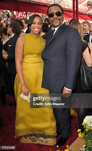 Director Lee Daniels and daughter Clara Daniels arrive at the 82nd Annual Academy Awards held at Kodak Theatre on March 7, 2010 in Hollywood,...