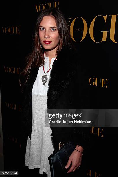Tatiana Santo Domingo attends the Turkish Vogue Edition Launch Party as part of Paris Fashion Week Fall/Winter 2011 at Hotel Crillon on March 7, 2010...
