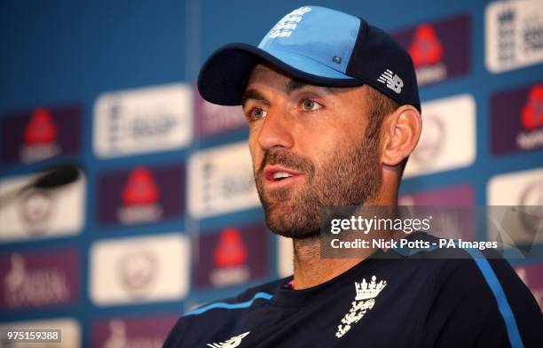 England's Liam Plunkett during press conference at the SSE SWALEC Stadium, Cardiff.