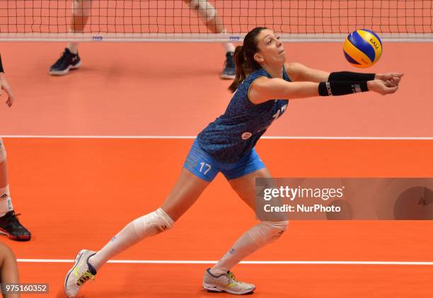 Od Argentina in action during FIVB Volleyball Nations League match between Argentina and USA at the stadium of The Technological University of the...