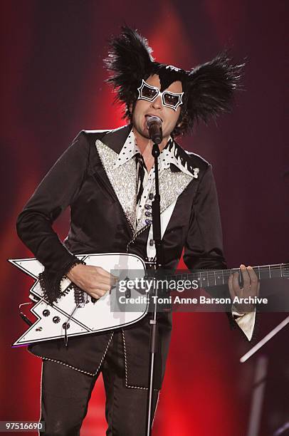 Mathieu Chedid aka "M" performs during the 25th Victoires de la Musique at Zenith de Paris on March 6, 2010 in Paris, France.