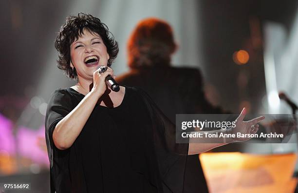 Maurane performs during the 25th Victoires de la Musique at Zenith de Paris on March 6, 2010 in Paris, France.