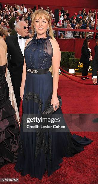 Actress Virginia Madsen arrives at the 82nd Annual Academy Awards held at the Kodak Theatre on March 7, 2010 in Hollywood, California.