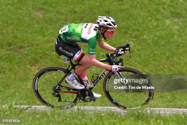 Sam Oomen of The Netherlands and Team Sunweb Green Best Young Jersey / during the 82nd Tour of Switzerland 2018, Stage 7 a 170,5km stage from...