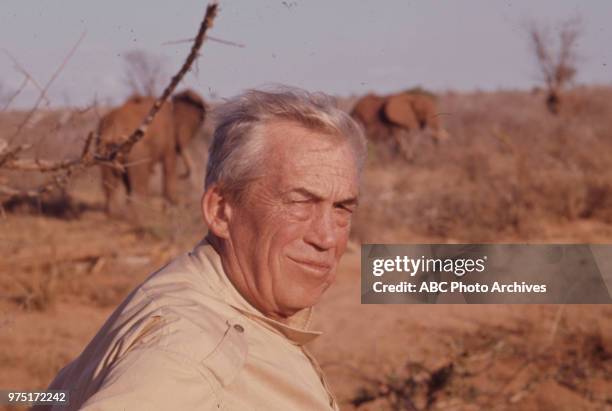 John Huston on Walt Disney Television via Getty Images's 'American Sportsman'.