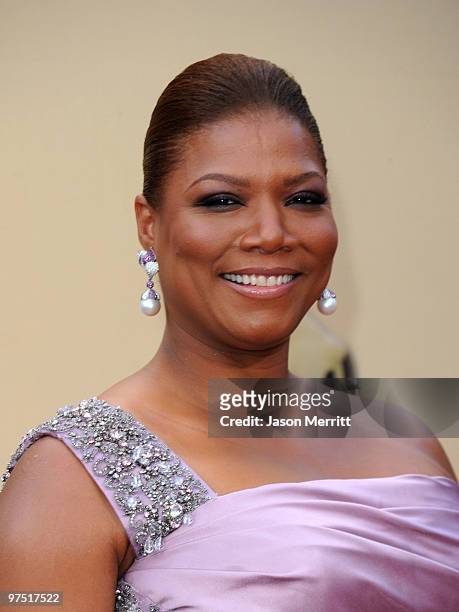 Actress Queen Latifah arrives at the 82nd Annual Academy Awards held at Kodak Theatre on March 7, 2010 in Hollywood, California.