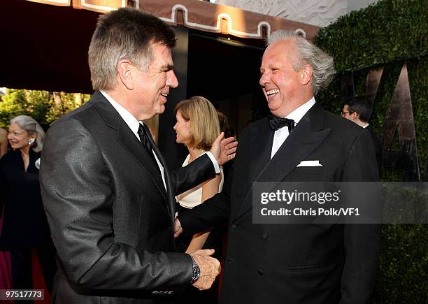 Tom Freston and Editor-in-Chief of Vanity Fair Graydon Carter attend the 2010 Vanity Fair Oscar Party hosted by Graydon Carter at the Sunset Tower...