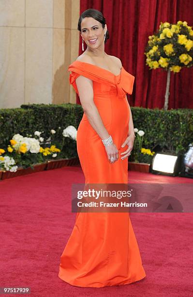 Actress Paula Patton arrives at the 82nd Annual Academy Awards held at Kodak Theatre on March 7, 2010 in Hollywood, California.