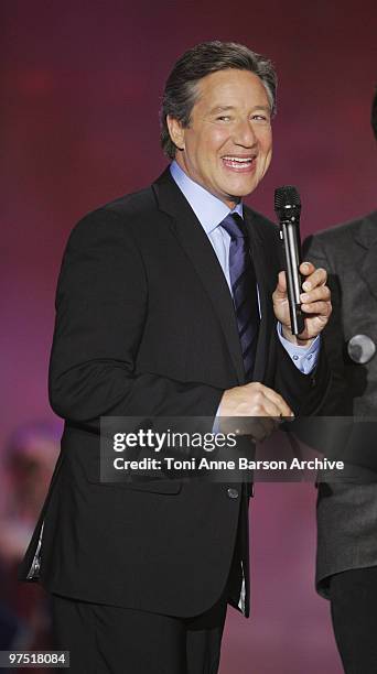 Patrick Sabatier performs during the 25th Victoires de la Musique at Zenith de Paris on March 6, 2010 in Paris, France.