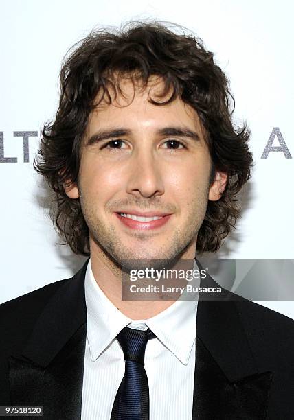 Musician Josh Groban attends the 18th Annual Elton John AIDS Foundation Academy Award Party at Pacific Design Center on March 7, 2010 in West...