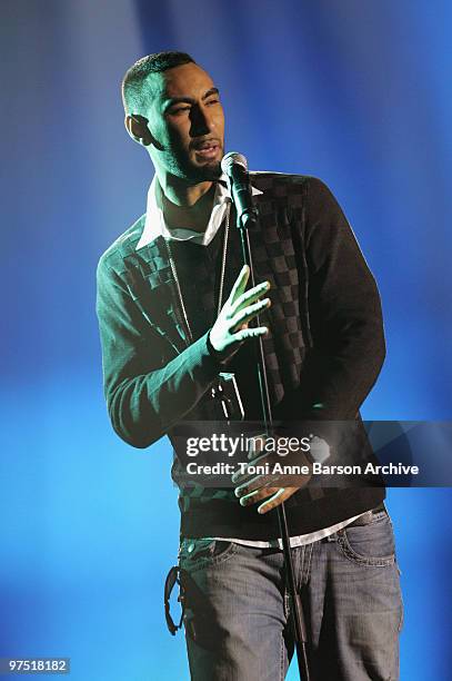 La Fouine performs during the 25th Victoires de la Musique at Zenith de Paris on March 6, 2010 in Paris, France.