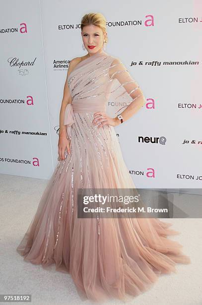 Hofit Golan arrives at the 18th annual Elton John AIDS Foundation's Oscar Viewing Party held at the Pacific Design Center on March 7, 2010 in Los...