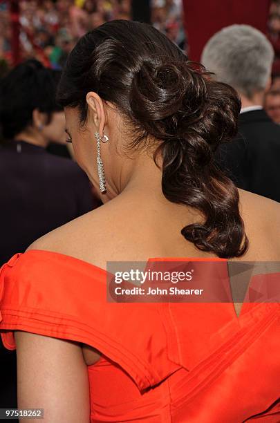 Actress Paula Patton arrives at the 82nd Annual Academy Awards held at Kodak Theatre on March 7, 2010 in Hollywood, California.
