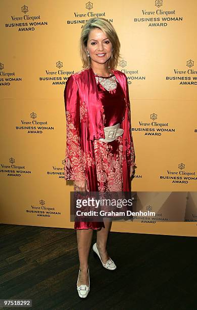 Newsreader Sandra Sully attends the Veuve Clicquot Business Woman Award Australia 2010 announcement at Customs House on March 8, 2010 in Sydney,...