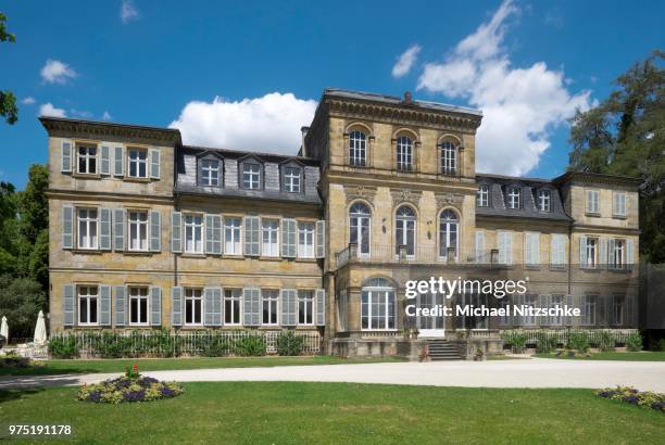 schloss fantaisie castle, eckersdorf, near bayreuth, upper franconia, bavaria, germany - fantaisie stock pictures, royalty-free photos & images