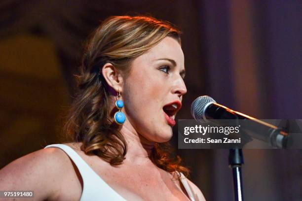 Rebecca Faulkenberry performs at The 2018 CBTF Dream & Promise Gala at The Plaza Hotel on June 6, 2018 in New York City.