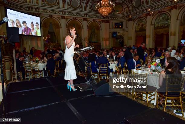 Rebecca Faulkenberry performs at The 2018 CBTF Dream & Promise Gala at The Plaza Hotel on June 6, 2018 in New York City.