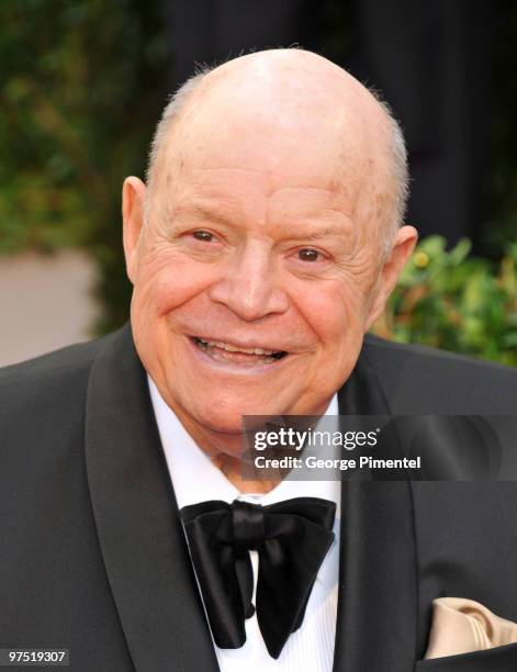 Comedian Don Rickles arrives at the 2010 Vanity Fair Oscar Party hosted by Graydon Carter held at Sunset Tower on March 7, 2010 in West Hollywood,...