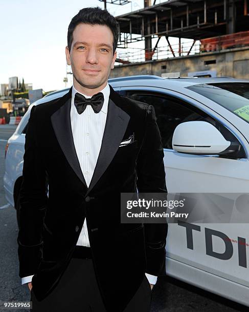 Personality J.C. Chasez arrives in an Audi TDI to the 18th annual Elton John AIDS Foundation Oscar Party held at Pacific Design Center on March 7,...