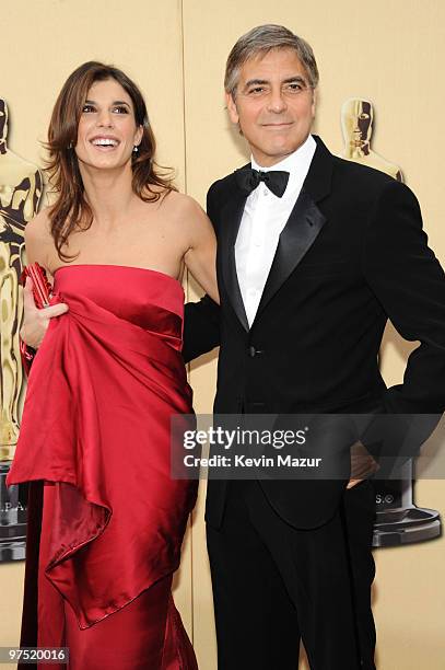 Actor George Clooney and Elisabetta Canali arrive at the 82nd Annual Academy Awards at the Kodak Theatre on March 7, 2010 in Hollywood, California.