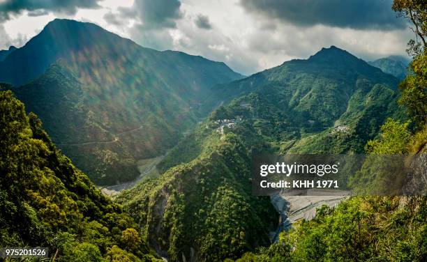 mountains of wutai - shanxi province stock pictures, royalty-free photos & images