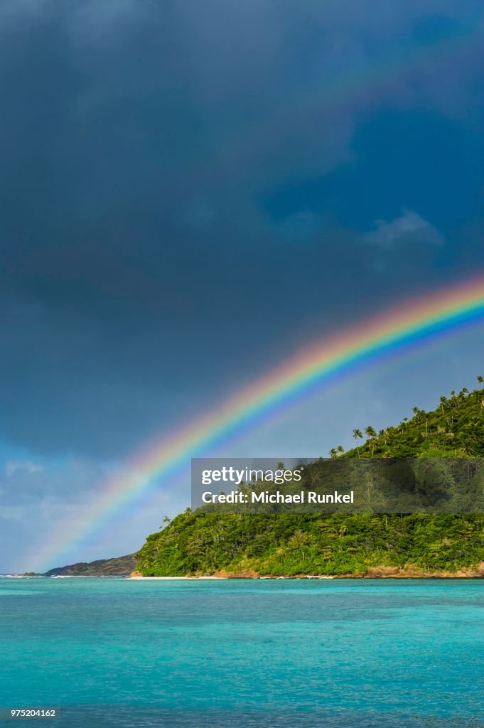 Rainbow above Ofu Island, Manua Group, Samoan Islands, American Samoa